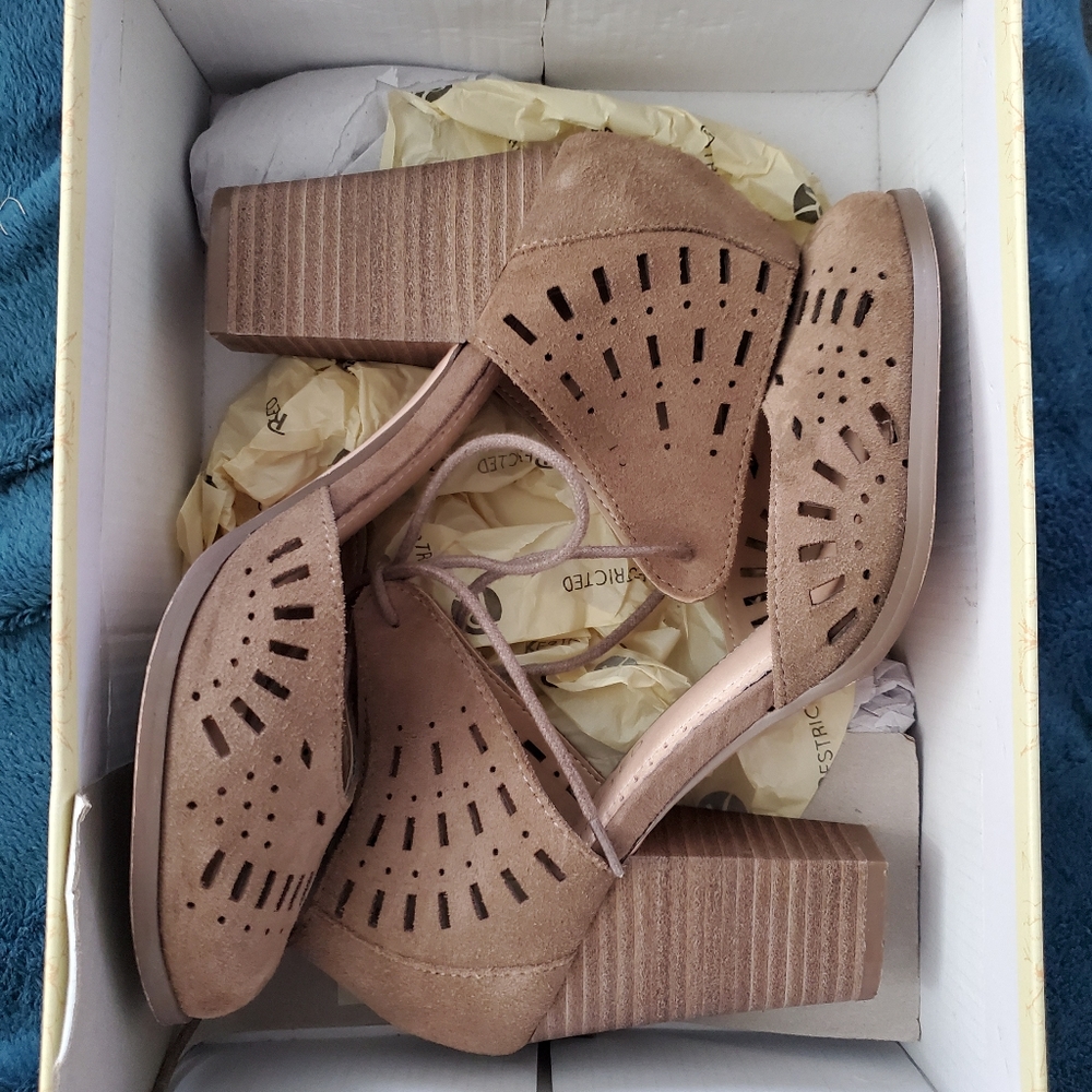 Taupe Mary-Jane Heels
